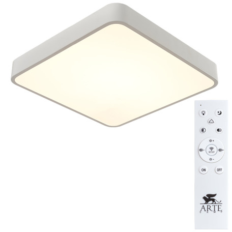 Потолочный светодиодный светильник с пультом ДУ Arte Lamp Scena A2663PL-1WH, LED 55W 2700-4500K 4200lm CRI≥80 - миниатюра 2
