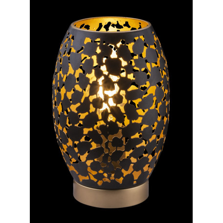 Настольная лампа Globo Hanny 24003S, 1xE27x40W, матовое золото, черный с золотом, металл - миниатюра 2