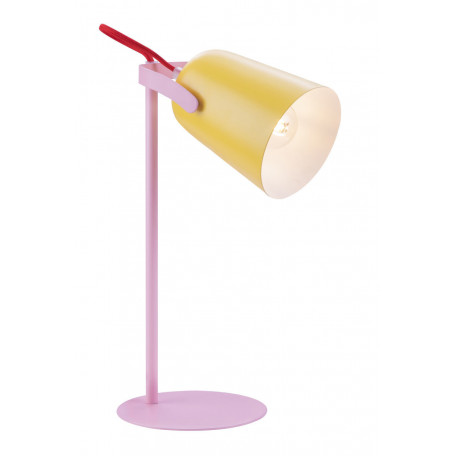 Настольная лампа Globo Tara 24811Y, 1xE14x25W, розовый, желтый, металл - миниатюра 1