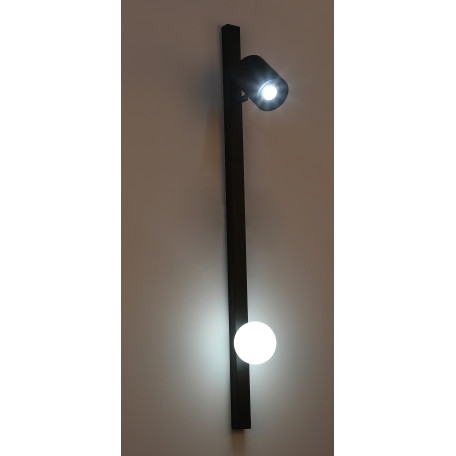 Настенный светильник с регулировкой направления света Zortes Wood ZRS.1895.01, 1xGU10x5W + 1xG9x5W - миниатюра 2