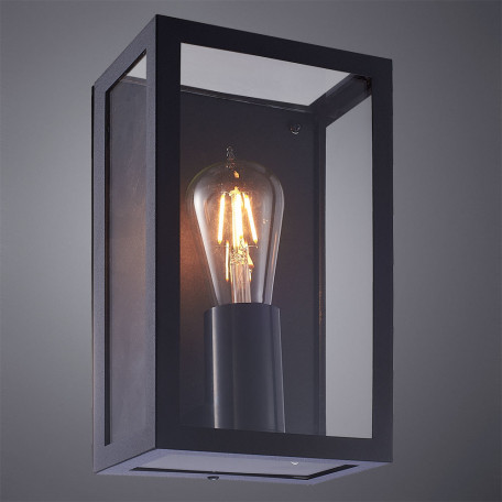 Настенный светильник Arte Lamp Belfast A4569AL-1BK, IP44, 1xE27x60W - фото 2