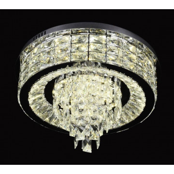 Потолочная светодиодная люстра Lumina Deco Piatto DDC 6892-500, LED 120W, прозрачный, хрусталь - миниатюра 2