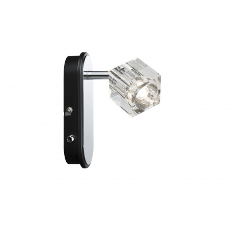 Настенный светодиодный светильник с регулировкой направления света Paulmann Ice Cube 60166, LED 3W, металл, стекло - миниатюра 1