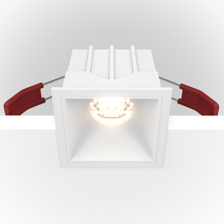Встраиваемый светодиодный светильник Maytoni Alfa LED DL043-01-10W3K-D-SQ-W, LED 10W 3000K 500lm CRI90 - миниатюра 1
