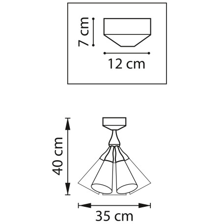 Схема с размерами Lightstar 757070