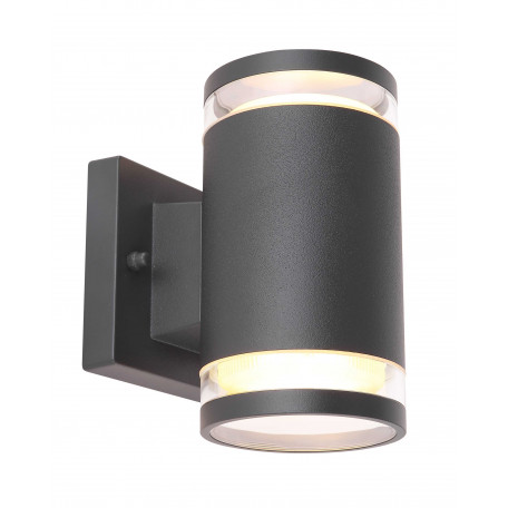 Настенный светодиодный светильник Globo Alcala 32063-2A, IP44, LED 11W, темно-серый, металл, металл со стеклом