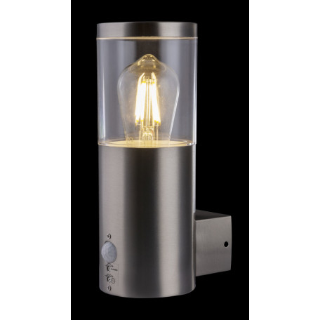 Настенный светильник Globo Lalli 34019S, IP44, 1xE27x60W, никель, прозрачный, металл, пластик - миниатюра 4