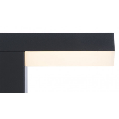 Настенный светодиодный светильник Globo Oskari 34186W, IP44, LED 9W, темно-серый, белый, металл, пластик - миниатюра 4
