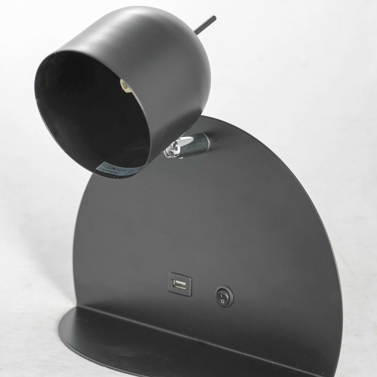 Светильник с полкой Lussole LGO COZY LSP-8232V, IP21, 1xG9x40W, черный, металл - фото 2