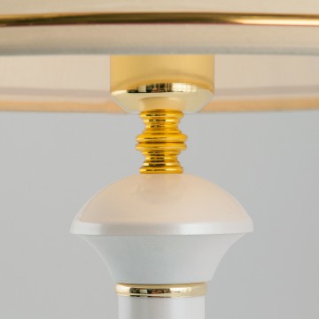 Настольная лампа Eurosvet Lorenzo 60019/1 глянцевый белый (00000079887), 1xE27x60W - миниатюра 4