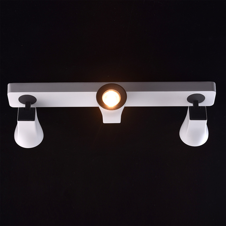 Потолочный светильник с регулировкой направления света De Markt Астор 545021203 SALE, 3xGU10x35W, белый, черно-белый, металл