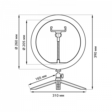 Схема с размерами Gauss RL002