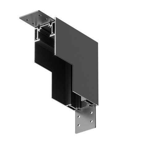 L-образный внутренний соединитель для треков (потолок-стена, стена-стена внутри) Maytoni Accessories for tracks Gravity TRX010ICL-21B - миниатюра 1