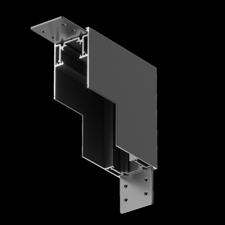 L-образный внутренний соединитель для треков (потолок-стена, стена-стена внутри) Maytoni Accessories for tracks Gravity TRX010ICL-21B - миниатюра 7