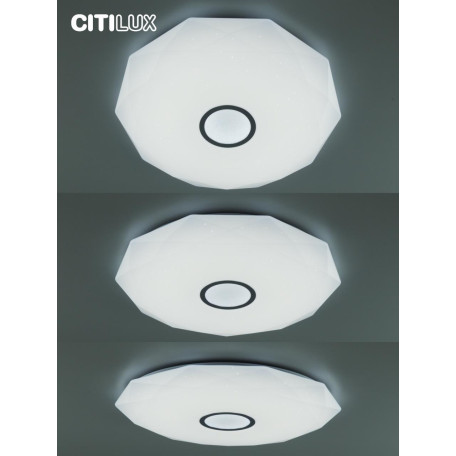Потолочный светодиодный светильник с пультом ДУ Citilux Диамант Смарт CL713A100G, LED 100W 3000-5500K + RGB - миниатюра 37