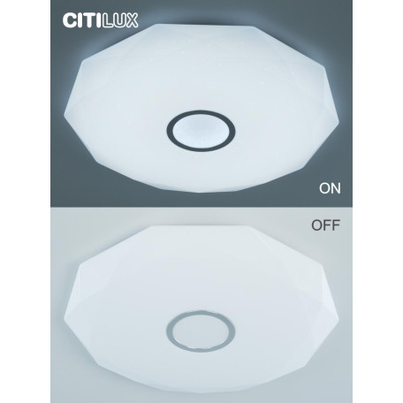 Потолочный светодиодный светильник с пультом ДУ Citilux Диамант Смарт CL713A100G, LED 100W 3000-5500K + RGB - миниатюра 38