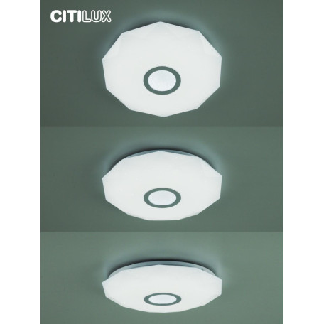 Потолочный светодиодный светильник с пультом ДУ Citilux Диамант Смарт CL713A40G, LED 45W 3000-5500K + RGB 3800lm - миниатюра 9