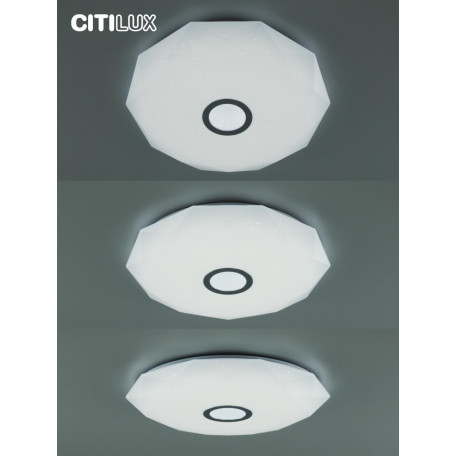 Потолочный светодиодный светильник с пультом ДУ Citilux Диамант Смарт CL713A60G, LED 65W 3000-5500K + RGB 5600lm - миниатюра 35