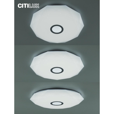 Потолочный светодиодный светильник с пультом ДУ Citilux Диамант Смарт CL713A80G, LED 85W 3000-5500K + RGB 8000lm - миниатюра 11