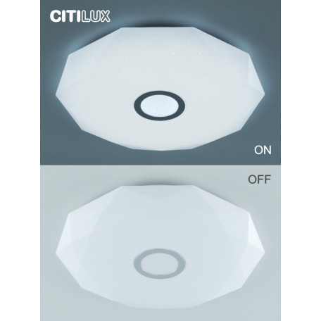 Потолочный светодиодный светильник с пультом ДУ Citilux Диамант Смарт CL713A80G, LED 85W 3000-5500K + RGB 8000lm - миниатюра 12