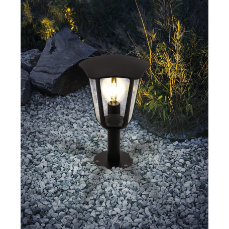 Садово-парковый светильник Eglo Monreale 98122, IP44, 1xE27x60W, черный, прозрачный, металл, металл с пластиком - миниатюра 2