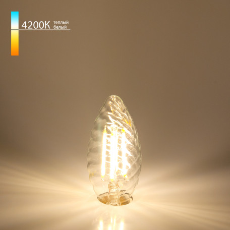 Светодиодная лампа Elektrostandard свеча витая F BLE1414 a049136 E14 7W, 4200K (холодный) CRI>80