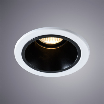 Встраиваемый светильник Arte Lamp Instyle Taurus A6663PL-1BK, 1xGU10x50W, белый, черно-белый, металл - фото 2