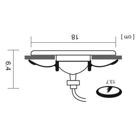 Схема с размерами Arte Lamp A6664PL-1BK