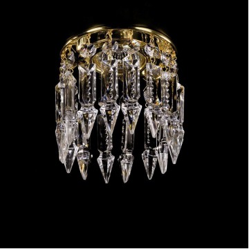 Встраиваемый светильник Artglass SPOT 01, 1xGU10x35W, золото, прозрачный, металл, стекло - миниатюра 1