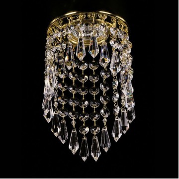 Встраиваемый светильник Artglass SPOT 04 SP, 1xGU10x35W, золото, прозрачный, металл, кристаллы SPECTRA Swarovski