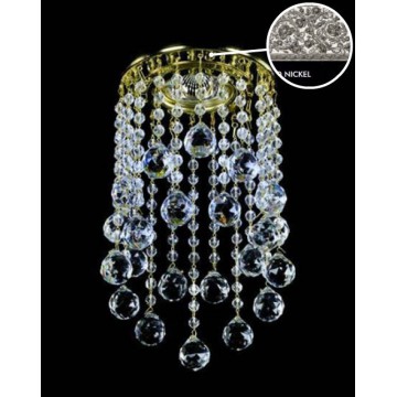 Встраиваемый светильник Artglass SPOT 05 NICKEL CE, 1xGU10x35W, никель, прозрачный, металл, хрусталь Artglass Crystal Exclusive - миниатюра 1