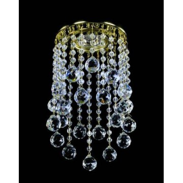 Встраиваемый светильник Artglass SPOT 05 SP, 1xGU10x35W, золото, прозрачный, металл, кристаллы SPECTRA Swarovski