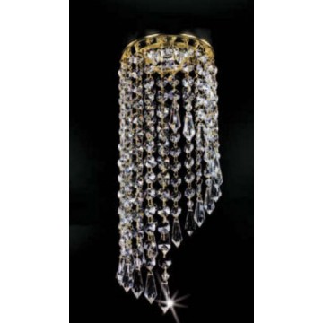 Встраиваемый светильник Artglass SPOT 06 CE, 1xGU10x35W, золото, прозрачный, металл, хрусталь Artglass Crystal Exclusive