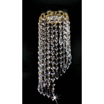 Встраиваемый светильник Artglass SPOT 06 SP, 1xGU10x35W, золото, прозрачный, металл, кристаллы SPECTRA Swarovski