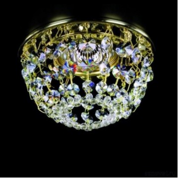 Встраиваемый светильник Artglass SPOT 08, 1xGU10x35W, золото, прозрачный, металл, стекло