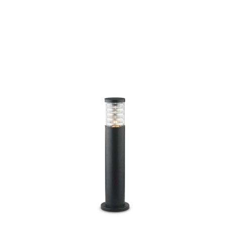 Садово-парковый светильник Ideal Lux TRONCO PT1 H60 NERO 004730, IP44, 1xE27x60W, черный, прозрачный, металл, стекло