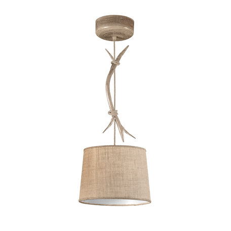 Подвесной светильник Mantra Sabina 6410, коричневый, бежевый, металл, текстиль
