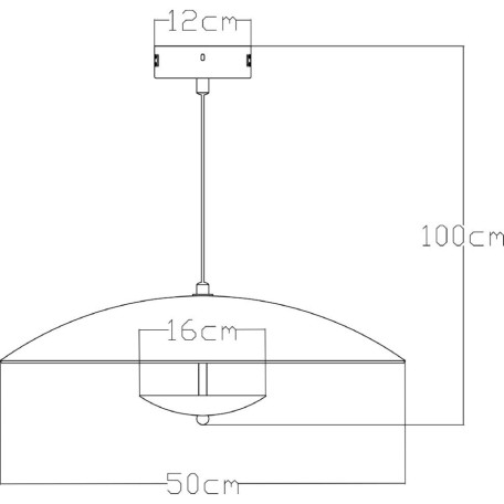 Схема с размерами Arte Lamp A5015SP-1CC SALE