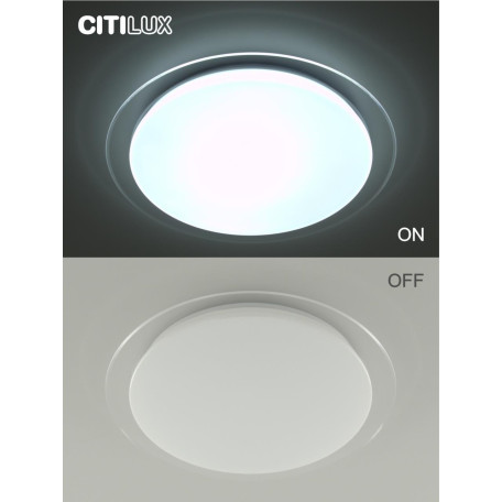 Потолочный светодиодный светильник с пультом ДУ Citilux Спутник CL734480G, LED 48W 3000-5500K + RGB 4100lm - миниатюра 13