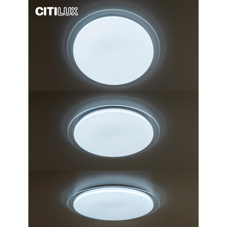 Потолочный светодиодный светильник с пультом ДУ Citilux Спутник CL734680G, LED 68W 3000-5500K + RGB 5800lm - миниатюра 7
