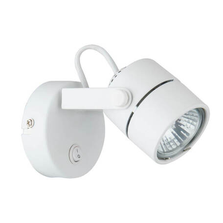 Настенный светильник с регулировкой направления света Arte Lamp Mizar A1311AP-1WH, 1xGU10x50W, белый, металл