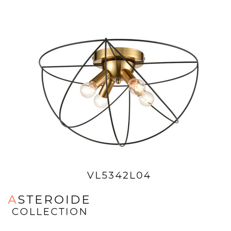 Потолочный светильник Vele Luce Asteroide 10095 VL5342L04, 4xE14x40W