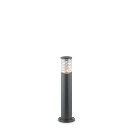Садово-парковый светильник Ideal Lux TRONCO PT1 H60 ANTRACITE 026985, IP44, 1xE27x60W, темно-серый, прозрачный, металл, стекло