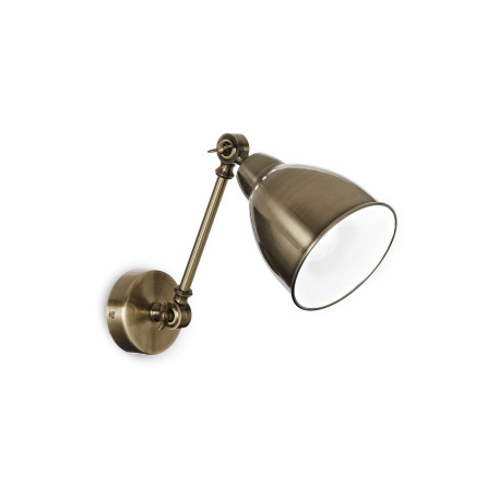 Настенный светильник с регулировкой направления света Ideal Lux NEWTON AP1 BRUNITO 027876, 1xE27x60W, бронза, металл