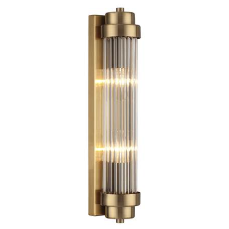 Настенный светильник Odeon Light Walli Lordi 4821/2W, 2xE14x40W, бронза, прозрачный, металл, стекло