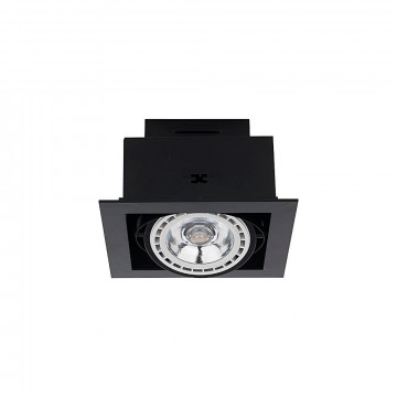 Встраиваемый светильник Nowodvorski Downlight 9571, 1xGU10x75W, черный, металл