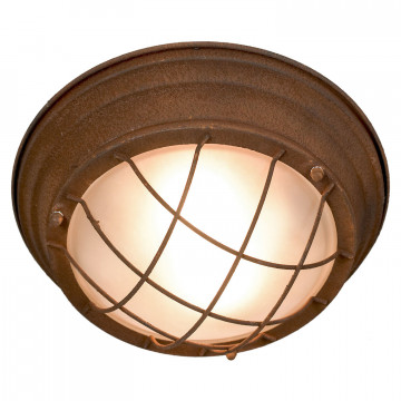 Потолочный светильник Lussole Loft Brentwood LSP-8068, IP21, 2xE27x40W, коричневый, металл, металл со стеклом