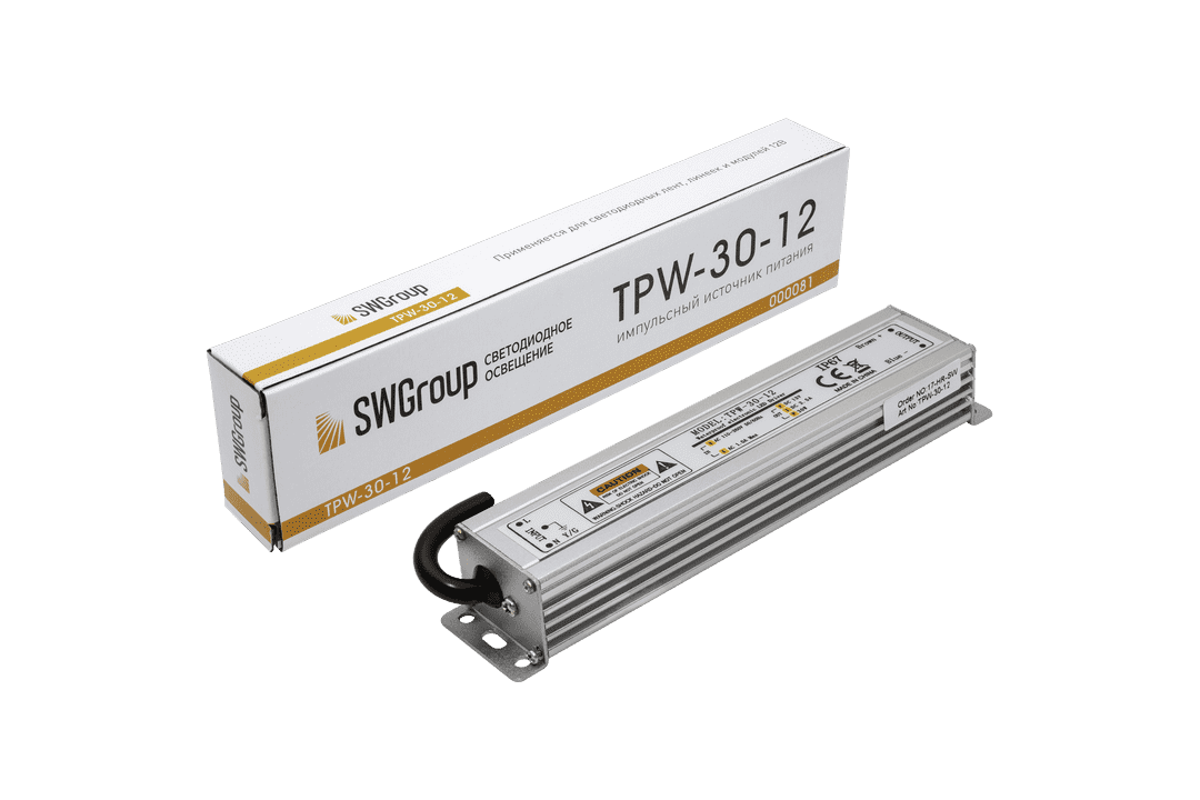 Блок питания SWG TPW-30-12 900081 (09-00900081) IP67 (пылевлагозащитный) - фото 1