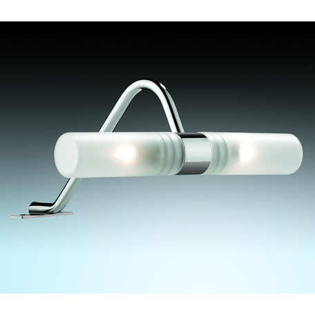 Мебельный светильник Odeon Light Drops Izar 2448/2, IP44, 2xG9x40W, хром, белый, металл, стекло