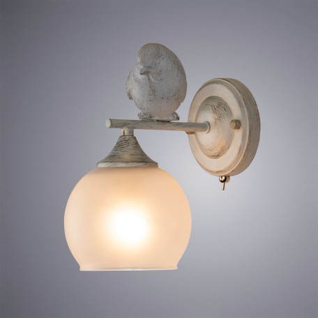 Бра Arte Lamp Gemelli A2150AP-1WG, 1xE27x60W - фото 2
